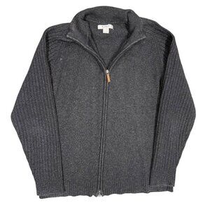Byford of London Full Zip Wool Knit Sweater Large